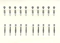 Herrenarmbanduhr-Zeiger weiß/blank Blattform offen, 11,5 Zoll Lochdurchmesser: 75/125 Minutenzeigerlänge: 14mm 
