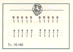 Herrenarmbanduhr-Zeiger rose Blockform 