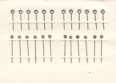 Herrenarmbanduhr-Zeiger rose Blockform 