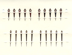 Herrenarmbanduhr-Zeiger rose  (Maße auf Anfrage..) 