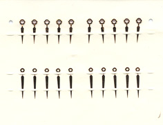 Herrenarmbanduhr-Zeiger rose (Maße auf Anfrage..) 