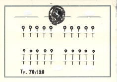 Herrenarmbanduhr-Zeiger blau Blockform 