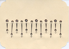 Taschenuhr-Zeiger rose Bregüt Empire 