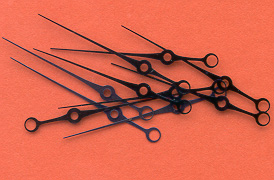 10 Stoppuhrzeiger für Breitling gebläut Kaliber: Valjoux 321 