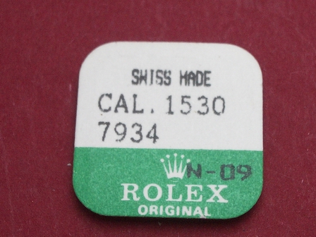 Rolex 1530-7934 Feder mit Achse für Steinfutter für Unruh-oben Kaliber 1520, 1525, 1530, 1535, 1555, 1556, 1560, 1565, 1570, 1575, 1580 