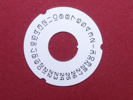 Rolex 1555-8016-2 Datumsscheibe versilbert Datumsfenster bei der 3 