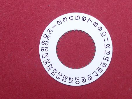 Rolex 2235-78002 Datumscheibe weiss Ø 21mm Datumsfenster bei der 3 
