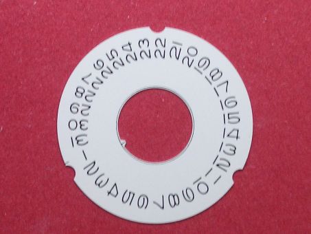 Rolex 3055-5134-203 Datumscheibe grau Datumfenster bei der 3 