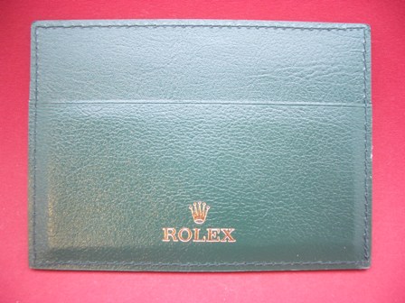 Rolex Leder-Etui NOS neuwertig in grün als Zubehör 