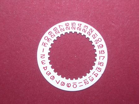 Rolex 3135-16205 Datumscheibe rote Schrift Datumsfenster bei der 3 