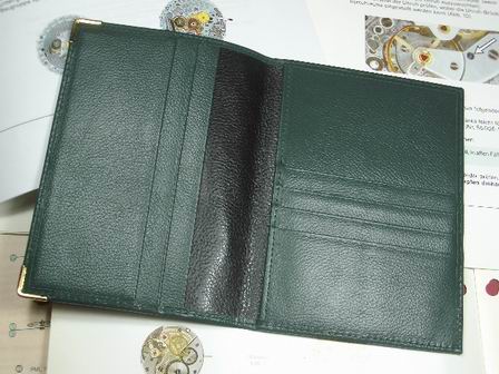 Rolex Leder-Etui Brieftasche NOS neuwertig zur Aufbewahrung von Kalendern, Übersetzungen und Prospekte als Zubehör 