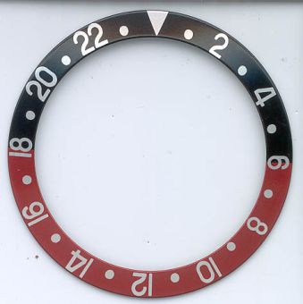 Einlage für Index Lünette passend auch für Uhren der Marke Rolex Ref. Nr: 16710, 16760 