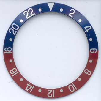 Einlage für Index Lünette passend auch für Uhren der Marke Rolex Ref. Nr: 1675/0, 16750 