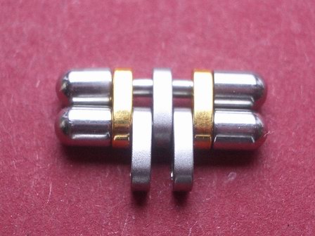 Cartier Armband-Glied für Rollen-Armband ca. 17mm Verlängerungsglied mit 2 Schraubenlöcher 