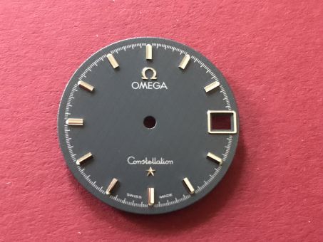 Omega Constellation Zifferblatt mit chromfarbenen Indikationen, Durchmesser: 25,50mm 