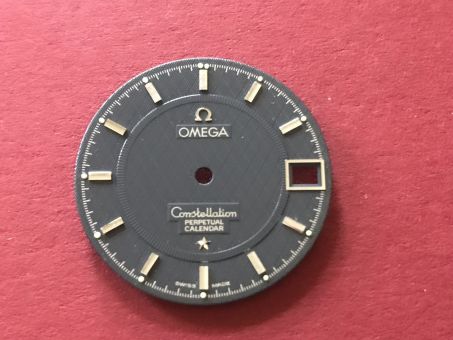 Omega Constellation Perpetual Calendar Zifferblatt mit chromfarbenen Indikationen, Durchmesser: 26mm 