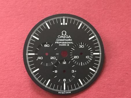 Omega Speedmaster Professional Mark II Chronographen Zifferblatt, Durchmesser: 29,50mm 