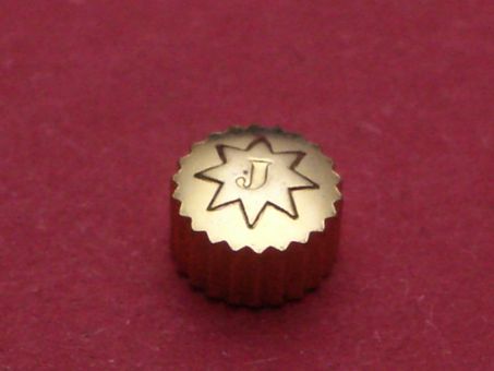 Junghans Krone Gold doublé Ø 4,5mm Höhe 2,94mm, Tubus 2,0mm, Gewinde 0,9mm 