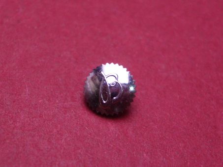 Breitling Krone, Stahl, Ø 5,6mm, Höhe 1,53, Gesamthöhe 2,78, Gewinde 0,9mm, NOS (New Old Stock) 
