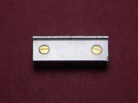 Cartier Santos Armband-Glied, 17,9mm, Stahl mit 2 Goldschrauben altes Model, eingeschoben 