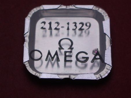 Omega 212 - Teile-Nr. 1329 - Oberer Deckstein mit Endstück für Unruh 