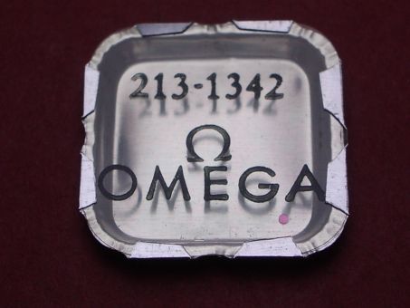 Omega 213 - Teile-Nr. 1342 - Decksteine für Unruh, oben und unten 
