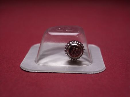 Baume & Mercier Krone, Stahl, Ø 6,95mm, Höhe 3,44mm, Gesamthöhe 7,36mm, verschraubt, MV095057 