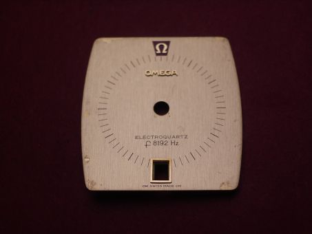 Omega Zifferblatt, Gold 0,750er 18K, für Omega Kal. 1300 Constellation Elektroquartz f8192 Hz, auch Beta 21 gebraucht 