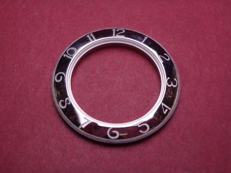 Cartier Lünette, Stahl, Außen-Ø 25,7mm, Innen-Ø 17,9mm, gebraucht 