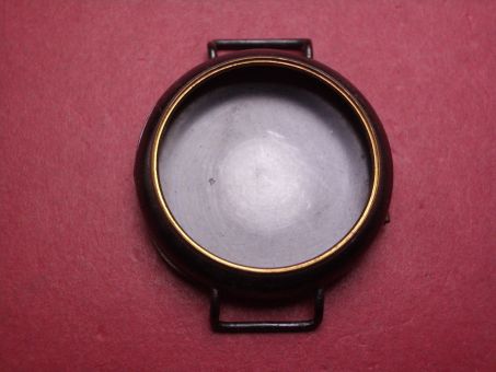 Herren-Armbanduhr-Gehäuse, Durchmesser: 33,3mm. für Werke 12/3/4 oder Dm: 28,7mm, NOS (New Old Stock) 