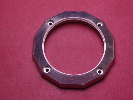 Uhren-Lünette, Stahl, Außen-Ø 42,8mm, Innen-Ø 30,9mm, Höhe 5,1mm, gebraucht 