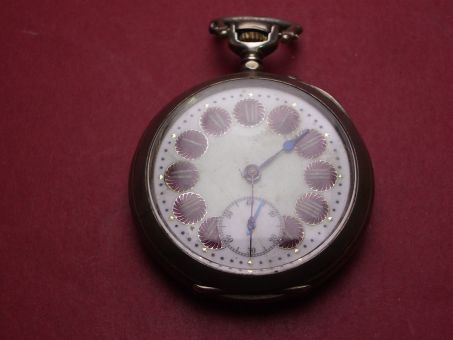 Taschenuhr, 800er Silber, Ø 44,2mm, gebraucht 