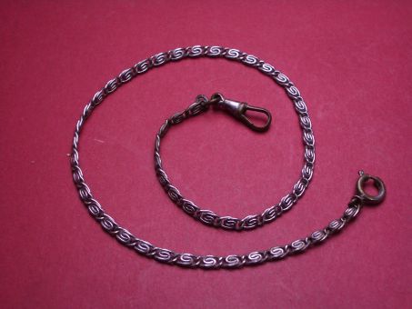 Taschenuhrkette, Länge 35,5cm, gebraucht 