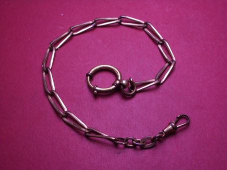 Taschenuhrkette, Länge 35,5cm, gebraucht 