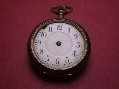 Taschenuhr, 800er Silber, Ø 31,1mm, defekt als defekt als Ersatzteilträger 