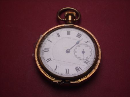 Taschenuhr, Ø 55,7mm, defekt als Ersatzteilträger 