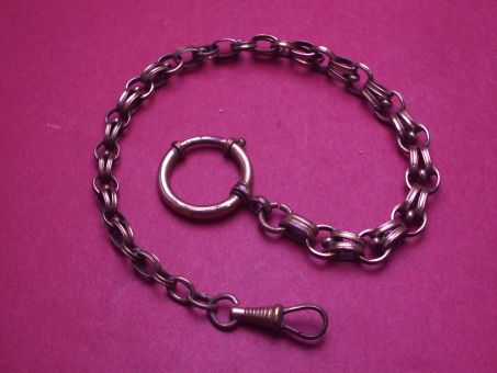 Taschenuhrkette, Länge 25,3cm, gebraucht 