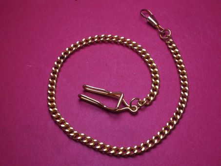 Taschenuhrkette, Länge 38cm, gebraucht 