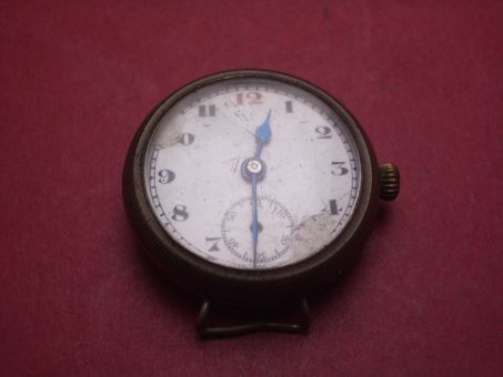 Taschenuhr, auch als Armbanduhr geeignet, Ø 37,4mm, defekt als Ersatzteilträger 