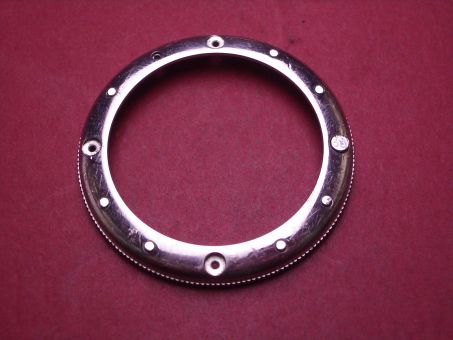 Panerai Lünette, Stahl, Außen-Ø 43,2mm, Innen-Ø 32,8mm, 4 Indikator fehlen, gebraucht 