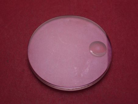 Saphirglas mit Lupe, Ø 32,54mm, Stärke 3,1mm, gebraucht 