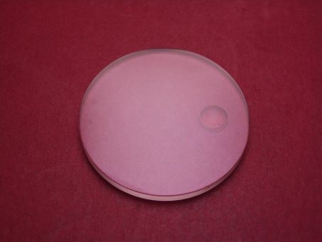 Saphirglas mit Lupe, Ø 35,6mm, Stärke 2,6mm, gebraucht 