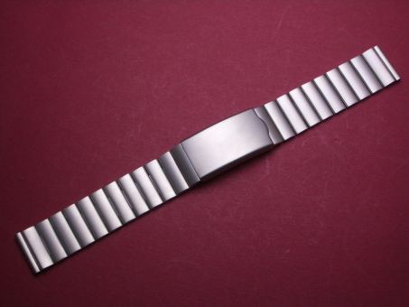 Schönes altes Metall-Uhren-Armband 18mm, mit Faltschließe, aus den 70er Jahren, Anstoßbreite 18mm 