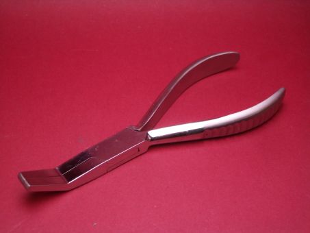 Edelstahl Zange, Kopfbreite 1,4cm im geschlossenen Zustand, Gesamtlänge 15cm 