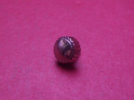 Hacher Krone, Stahl, verschraubt, Ø 6,47mm, Höhe 3,7mm, Gesamthöhe 7,3mm, NOS (New Old Stock) 