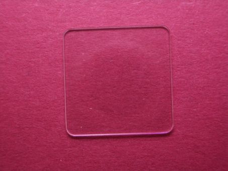 Cartier Saphier Uhrenglas Maße: 19,03mm x 19,03mm x 0,9mm 