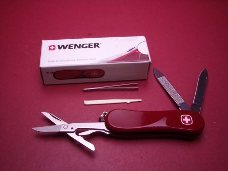 Wenger Schweizer Gehäuseöffner-Messer, Modell Evolution 81, 7-teilig 