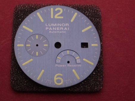 Panerai Luminor 44mm Titan Zifferblatt blau satiniert, für Ref: OP1557 