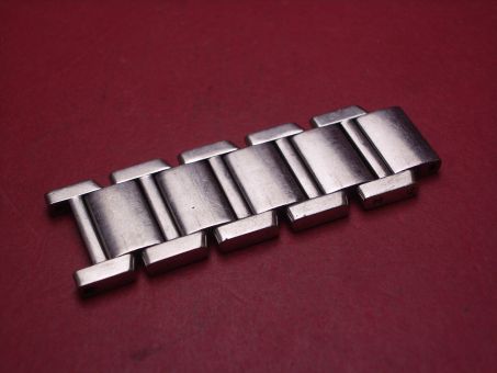 Cartier Armbandteil mit 5 Verlängerungsgliedern, Stahl/Stahl, Breite: 19mm, Länge: 5,5cm, für Tank Francaise, gebraucht 