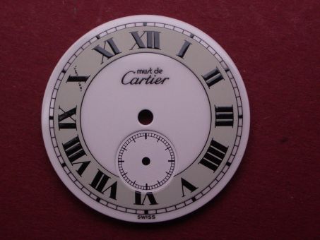 Cartier Must de Ronde Zifferblatt Ø 23,9mm, grau-weiß 